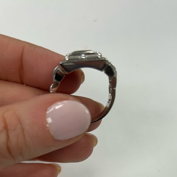 Suzy Levian Unisex Sterling Silver White CZ Ring Size #9.5 Sample - Picture 8 of 8